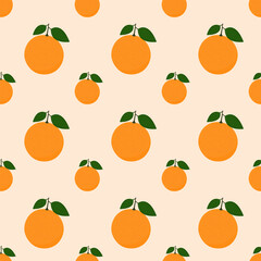 Seamless pattern with grapefruit. Vector illustration.