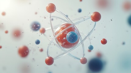 Atomic Structure Model with Orbiting Electrons