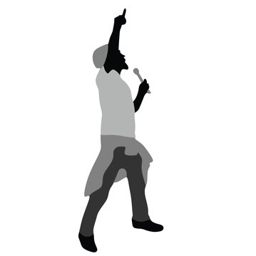 recommend clip art: Man singer silhouette, man singing on mic, singer singing silhouette, vocalist singing to microphone