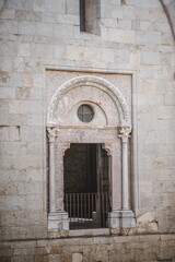 view of castel del monte in andria in apulia