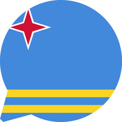 Chat Icon on Aruba Flag