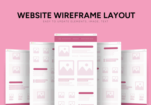 Website Wireframe Design Layout