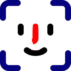 Autonomous Region Of Bougainville flag on Face ID outline icon