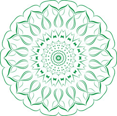 Mandala pattern art background 14 Vector.