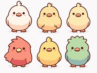 Adorable Chick Collection - Cute Cartoon Birds