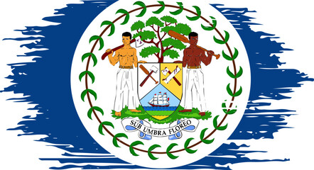 Brush On Belize Flag