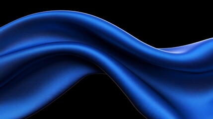 Obraz premium Abstract vibrant deep blue satin fabric, flowing, smooth, draped, elegant, luxurious, texture, drape, background, design, luxury, smooth, elegant, fashion, modern, dynamic, texture, 