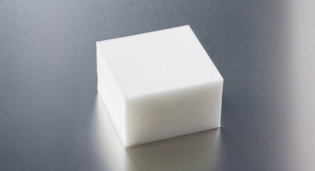 Foam Block on Silver background design