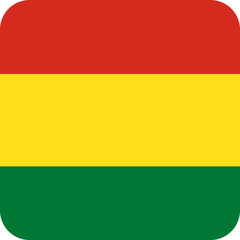 Bolivia Flag Square Icon