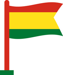 Bolivia Flag Crisp Flown