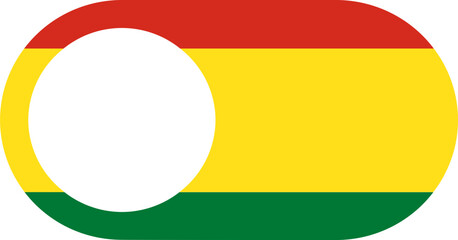 Switch Off Icon of Bolivia Flag