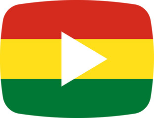 Bolivia Flag on video player icon