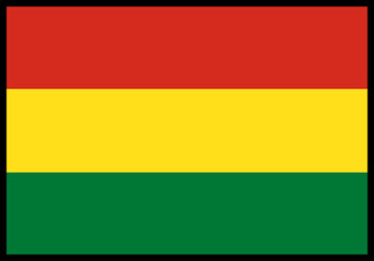 Bolivia Flag rectangle Icon