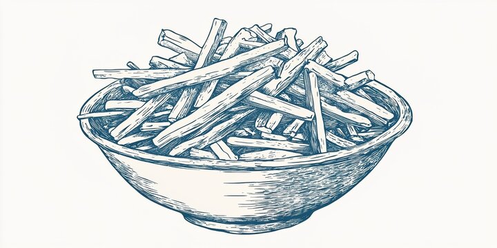 background featuring traditional Chinese herbs, spices, and medicinal materials, prominently showcasing a bowl of authentic Astragalus slices. This design employs high contrast and dynamic lines, util