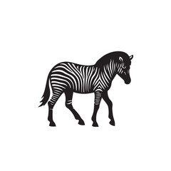 zebra vector, zebra icon, silhouette of zebra crossing vector illustration, zebra silhouette, icon logo
