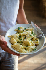 Handmade culurgiones from Sardinia are a true culinary masterpiece, with delicate pasta pockets...