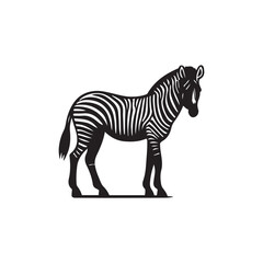zebra vector, zebra icon, silhouette of zebra crossing vector illustration, zebra silhouette, icon logo