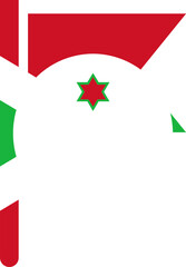 Burundi Flag Crisp Icon