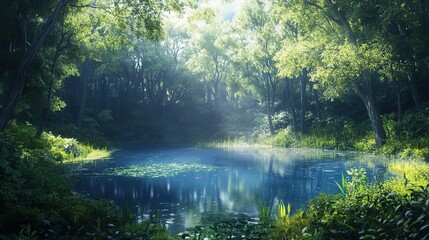 Obraz premium Forest of calm and relaxation