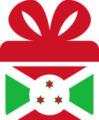 Burundi Flag on Gift Icon