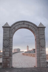 panorama od the city of Trani in Apulia