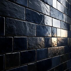 Naklejka premium 秋冬用抽象正方形テンプレート。ダークブルー背景に四角い銀色の装飾