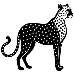 A Cheetah silhouette vector