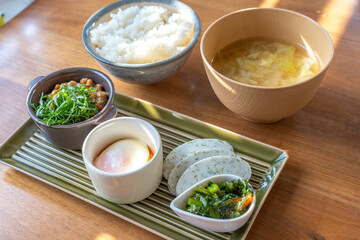 美味しい朝ごはん定食
