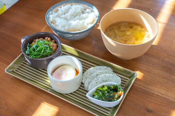 美味しい朝ごはん定食