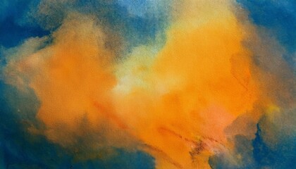 Yellow and Orange Watercolor: Retro-Style Wallpaper Pattern