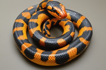 Naklejka premium King Snake. California Snake King in Natural Habitat