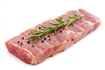 Lamb Leg Steak. High Quality Boneless Meat Isolated on White Background