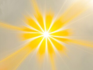 Fototapeta premium Abstract Yellow and White Sunburst Background