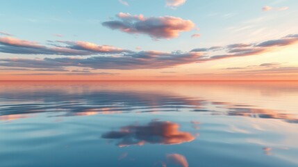 Fototapeta premium A surreal sunset reflection over the salar de uyuni bolivia nature photography serene landscape panoramic view tranquility and dreamlike quality