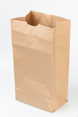 Open brown paper bag