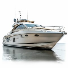 Fototapeta premium Motorboat isolated under the white background