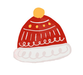 red winter beanie hat cap cold png transparent illustration watercolor png transparent