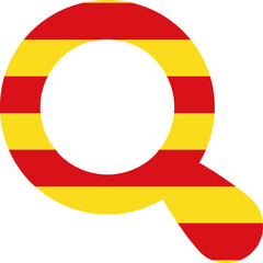 Search Icon Of Catalonia Flag