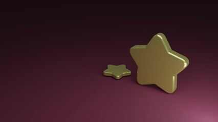 star, two, stars, red, yellow, holiday, christmas, new year