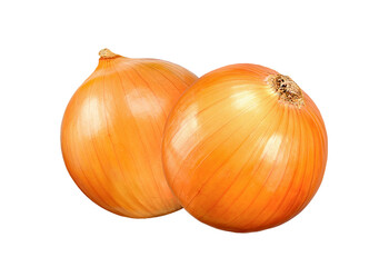 onion isolated on white clipping path