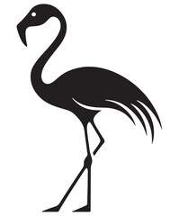 Obraz premium Flamingo silhouette vector.