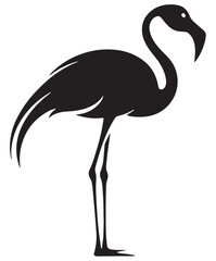 Obraz premium Flamingo silhouette vector.