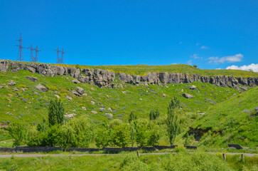Naklejka premium Kasagh river canyon near Astvatsynkal Monastery (Yernjatap, Armenia)