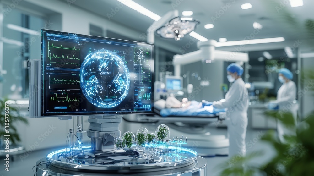 Poster Exploring innovative health solutions advanced technology in medical facilities and future clinical environments