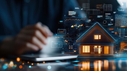 Innovative smart real estate technology event revolutionizing home buying urban environment digital consultation futuristic perspective real estate insights