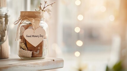 Creative memory jar with heartfelt messages for special occasions