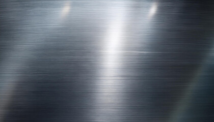 Polished Stainless Steel Plate with Gleaming Reflection