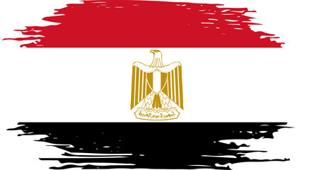 Brush On Egypt Flag