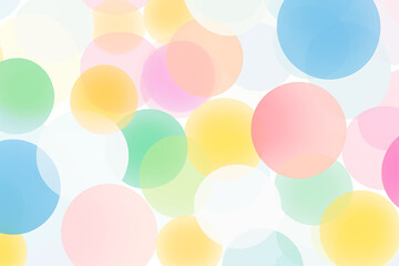 A seamless pattern colorful circles of varying sizes on clean white background is a clean white, for textiles, wallpapers