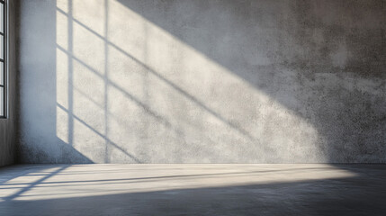 Natural light streaming through large windows in a minimalist urban interior space